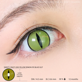 Sweety Crazy Lens Yellow Demon Eye Black Slit